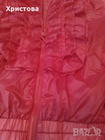 Лятно тънко яке в прасковено-коралово., снимка 6 - Якета - 11423043