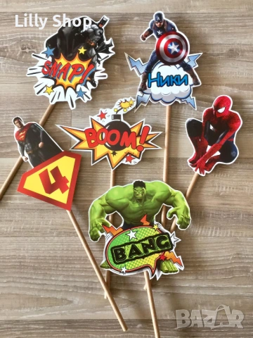 Покани, банер за рожден ден, Супер герои  / Super Heroes, снимка 11 - Покани - 53188668