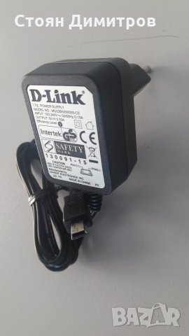 Захранване/ зарядно 5V 0.55A Mini USB D-link , снимка 2 - Кабели и адаптери - 26276874