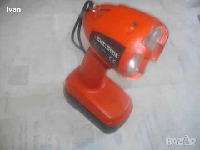 18V BLACK DECKER Made in ENGLAND АНГЛИЙСКИ 18 ВОЛТОВ ПРОЖЕКТОР ФЕНЕР БЛЕК ДЕКЕР ОТЛИЧНО СЪСТОЯНИЕ, снимка 10 - Други инструменти - 50180788