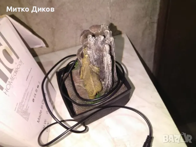 Декоративен фонтан нов Home Décor, Полирезин и фибростъкло, Слонче помпа, адаптер и LED светлини., снимка 6 - Декорация за дома - 48969962