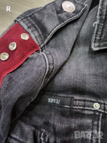 Гучи дънково яке , снимка 4 - Якета - 43140513