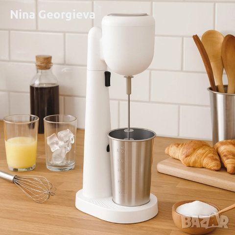 Стоящ фрапе миксер Muhler FMX-277S, 100W, Метална чаша