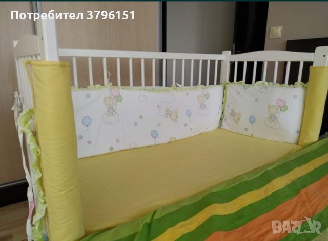 Обиколник и протектор за бебешка кошара, олекотени завивки, снимка 2 - Други - 43762442