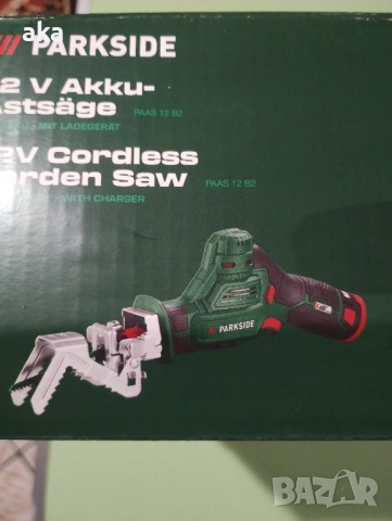 Акумулаторен трион за клони подрязване Parkside® 12V с батерия и зарядно Parkside® 3г. гаранция
