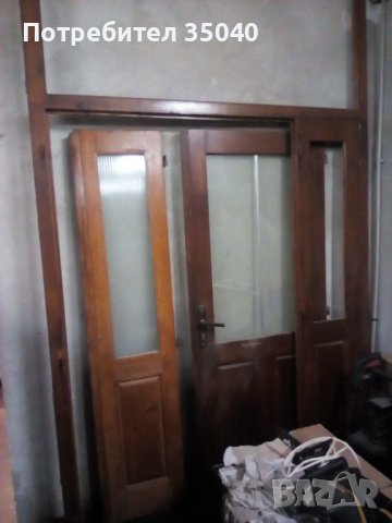 Врата дървена със стъклопакет В / Ш - 3 м. / 1.75 м.