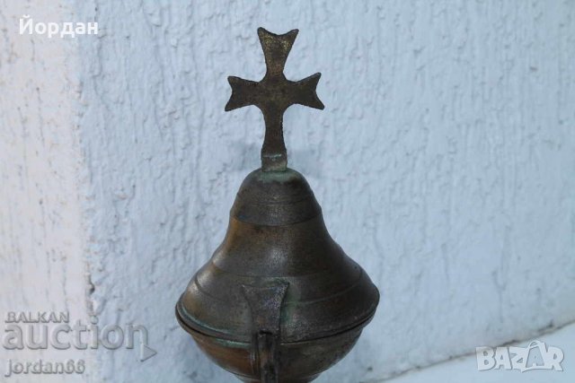 Бронзова кандилница , снимка 7 - Антикварни и старинни предмети - 39077523
