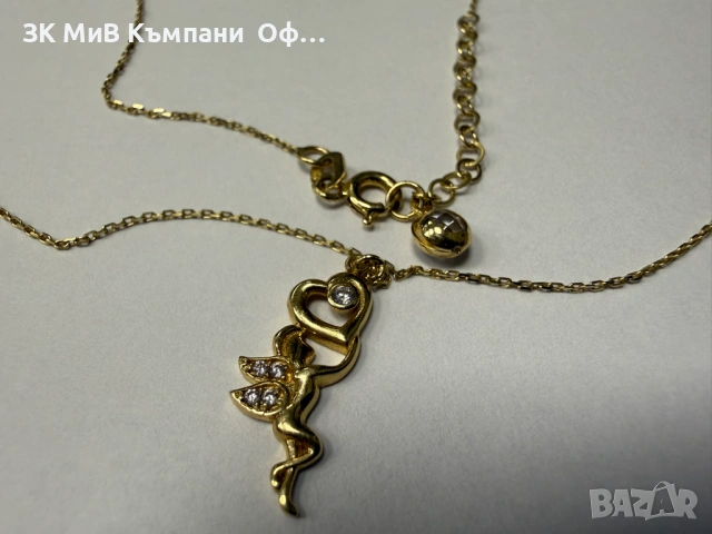 Златно дамско колие - 2.21гр. - 14К, снимка 2 - Колиета, медальони, синджири - 53164471