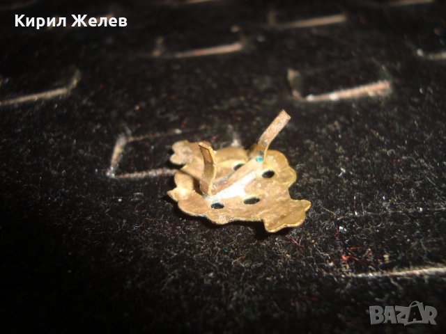 РЯДКА СТАРИННА ПОЗЛАТЕНА КОКАРДА ЗНАЧКА с КРЪСТЧЕ МНОГО ИНТЕРЕСНА ОРНАМЕНТИРАНА 19389, снимка 6 - Колекции - 32241411