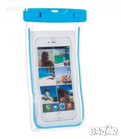 Универсален син Водоустойчив калъф за телефон
