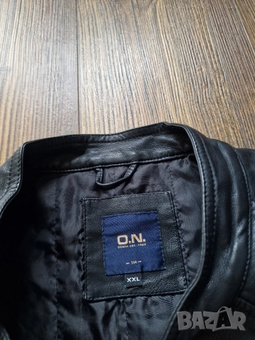 Страхотно мъжко кожено яке O.N. , естествена кожа, размер 2XL, снимка 6 - Якета - 52844395