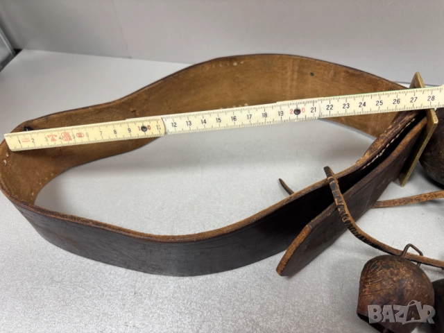 Истински Автентични Стари Хлопки-5 броя на кожен каиш, снимка 17 - Антикварни и старинни предмети - 52803117