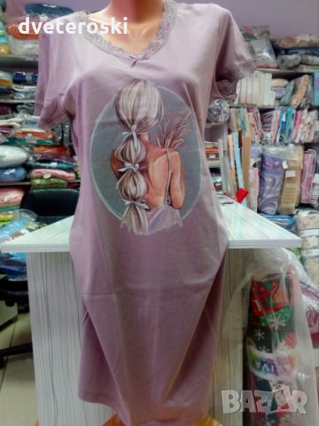 Нощница за лятото М размер с къс ръкав, снимка 2 - Нощници - 26343832