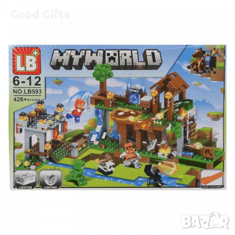 Конструктор Майнкрафт Сражение в селото , 426 части, снимка 2 - Конструктори - 38174453