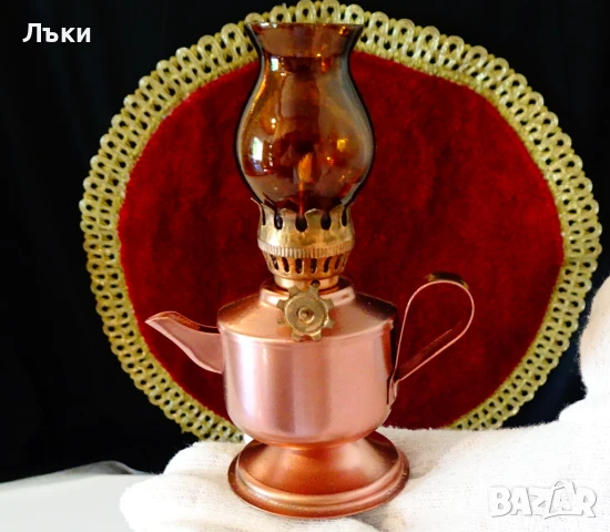 Газена лампа,Аладин,свещник. , снимка 5 - Антикварни и старинни предмети - 51409795