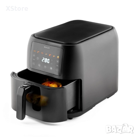 Фритюрник с горещ въздух Muhler MFX-815, 1700W, 8L с подарък книга с 69 рецепти!, снимка 3 - Фритюрници - 49745062
