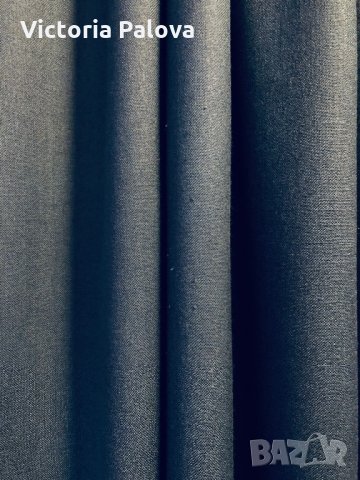 Сиво-син голям шал 180/77см, снимка 3 - Шалове - 27615056