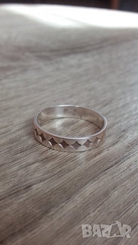 Сребърен пръстен–халка, снимка 1