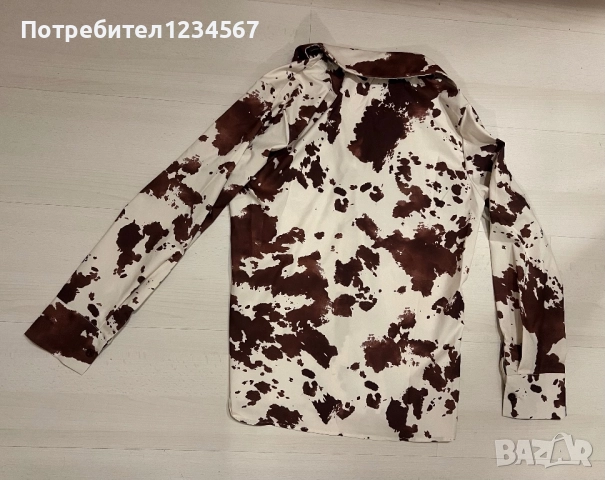 На под половин цена Тренди модел нова дамска риза С рр 🤎🤍, снимка 2 - Ризи - 52604456