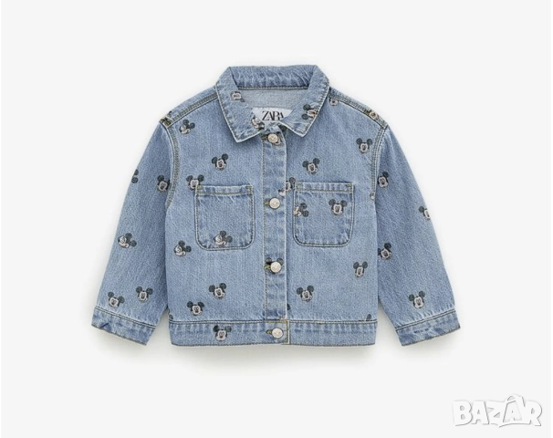 Детско дънково яке ZARA Мики Маус 12-18 месеца