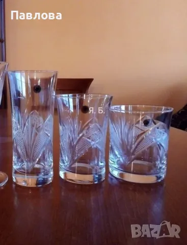 Кристални чаши серия,, Зорница", снимка 2 - Чаши - 48062168