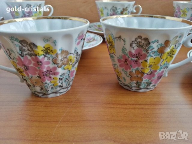 Руски порцеланов сервиз за чай ЛФЗ, снимка 8 - Антикварни и старинни предмети - 30711285
