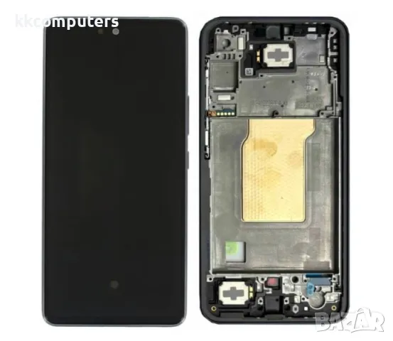 Съвместим OLED Дисплей за Samsung SM-A356 / A35 / 5G 2024 / GH82-34221A / Тъч скрийн + Рамка / Черен