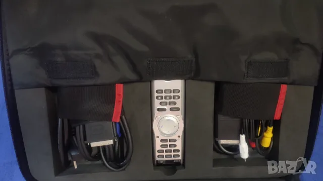 Отлично работещ видео проектор DELL с куфар, дистанционно и кабели. Прожектор за компютър / лаптоп, снимка 4 - Плейъри, домашно кино, прожектори - 49767637