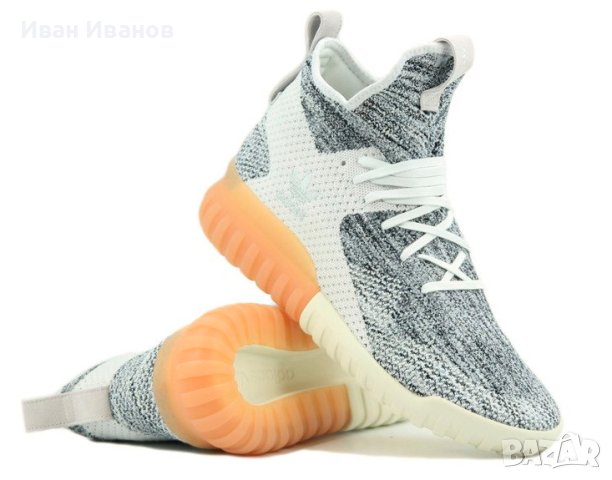 Маратонки ADIDAS TUBULAR X PRIMEKNIT "CRYSTAL WHITE  номер 45 -45,5, снимка 2 - Маратонки - 43134850