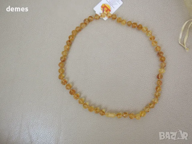 Дамско колие-кръг от първокласен балтийски кехлибар, снимка 5 - Колиета, медальони, синджири - 49625886