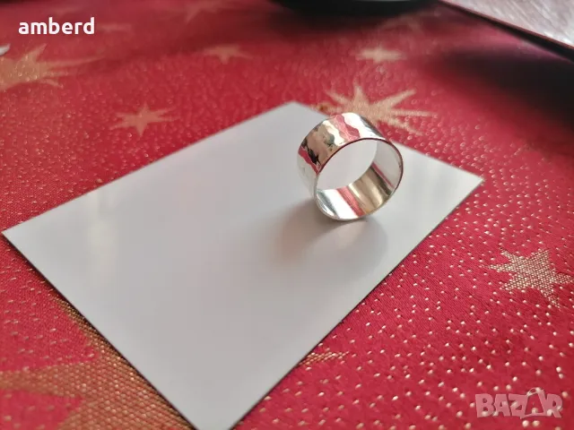 Уникална сребърна халка - модел CR024, снимка 5 - Пръстени - 48624769