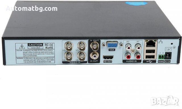 DVR Automat, 4-канален, хибриден 5 в 1, H.264 система за запис на видео наблюдение, без твърд диск, снимка 2 - Други - 28821860
