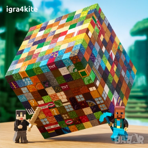 Майнкрафт Магнитни Кубчета 400/320/240/160/80 бр. с герои + ДОСТАВКА