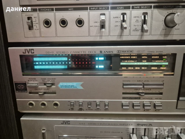 Касетен дек JVC DD-9 - топ модел на марката - като нов - отличен вид и техническо състояние, снимка 2 - Декове - 51321912