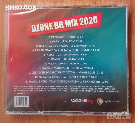 OZONE BG MIX 2000, снимка 2 - CD дискове - 50970431