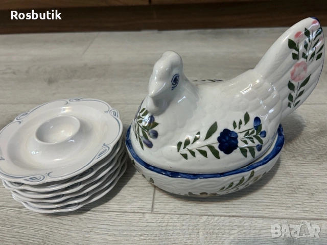 Порцеланов комплект за яйца 