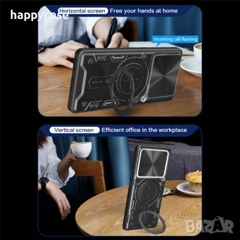 Xiaomi Redmi Note 15 Pro / 15 Pro+ / GIANT RING Удароустойчив кейс гръб калъф с пръстен, снимка 10 - Калъфи, кейсове - 53248021