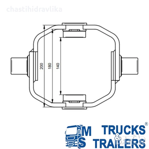 Люлка за хидравлични цилиндри DI NATALE & BERTELLI CULLA03-K115, снимка 3 - Части - 52570970