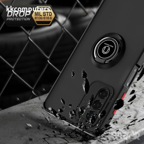 ZTE Blade V40 Vita Удароустойчив Ring Holder Калъф и Протектор, снимка 4 - Калъфи, кейсове - 53042056