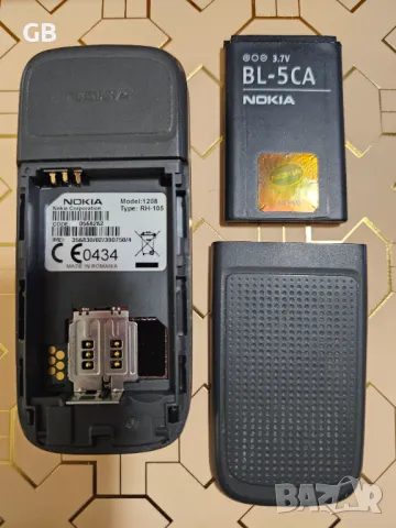 Nokia 1208 с оригинално зарядно + кожено калъфче, снимка 3 - Nokia - 50212205