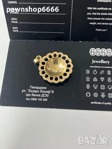 Златна висулка 14К, снимка 5 - Колиета, медальони, синджири - 48678385