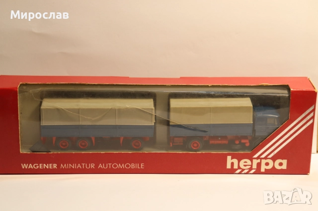 HERPA H0 1/87 ДАФ DAF КАМИОН МОДЕЛ ВЛЕКАЧ TIR