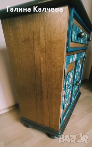 Реновиран шкаф с флорален акцент , снимка 4 - Шкафове - 40749562