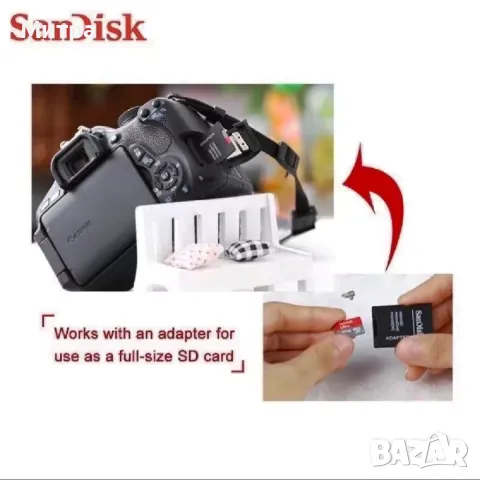 SD memory  Карта памет Sandisk Ultra 128GB, снимка 10 - Карти памет - 50339741