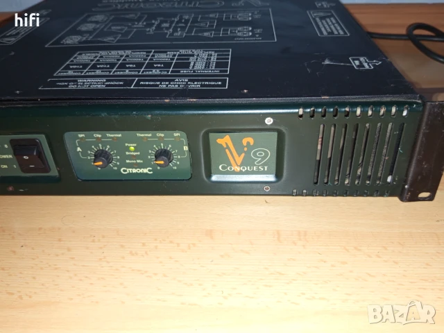 Профи крайно стъпало Citronic Conquest V9 2х450w, снимка 3 - Ресийвъри, усилватели, смесителни пултове - 51144144