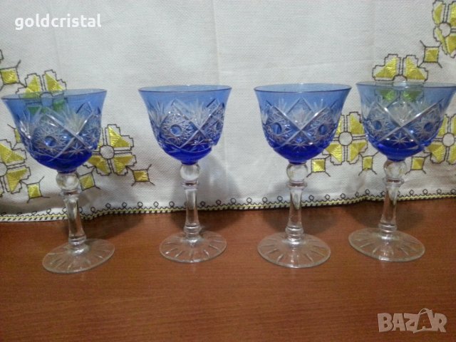 Кристални чаши немски кристал , снимка 4 - Антикварни и старинни предмети - 43555201