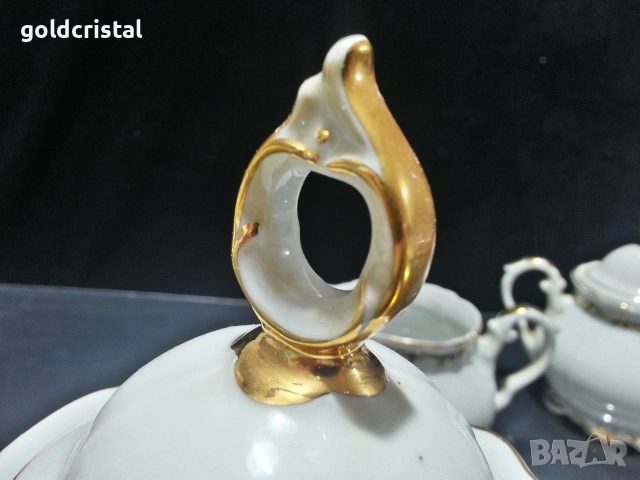 Стар български порцелан чайник заханица латиера , снимка 6 - Антикварни и старинни предмети - 53102974