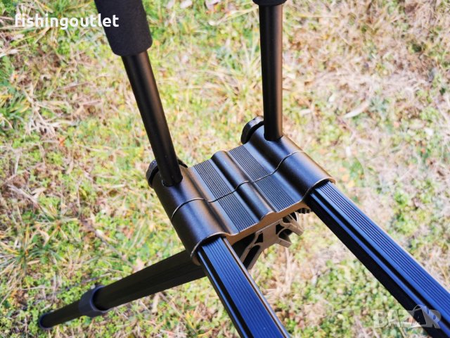 Шаранска стойка за до 5 въдици с телескопични крака с дължина до 133см, снимка 11 - Такъми - 39359856