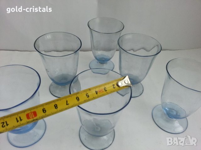 Ретро чаши чашки цветно стъкло, снимка 4 - Антикварни и старинни предмети - 33126814