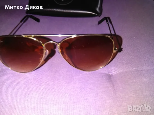  Рей Бан  слънчеви очила авиатор калъвче, снимка 5 - Слънчеви и диоптрични очила - 49624459